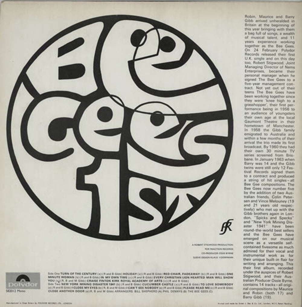 The Bee Gees Bee Gees' 1st - EX UK vinyl LP album (LP record) BGELPBE406472