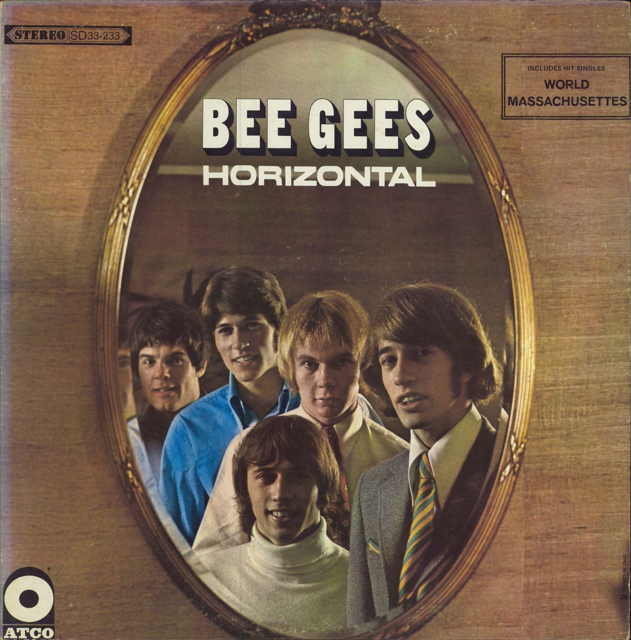 The Bee Gees Horizontal - 1st Canadian vinyl LP album (LP record) SD33-233