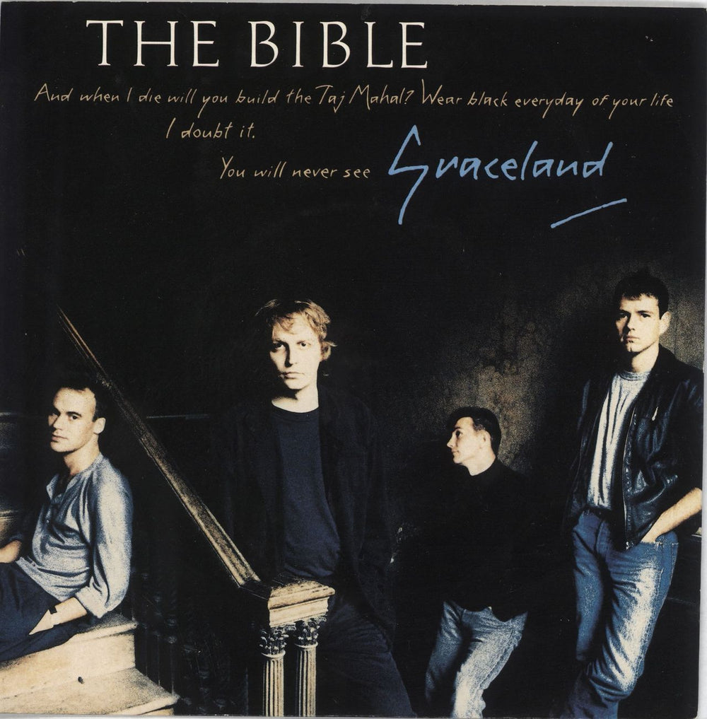 The Bible Graceland - 3 tracks UK 7" vinyl single (7 inch record / 45) BIBS4