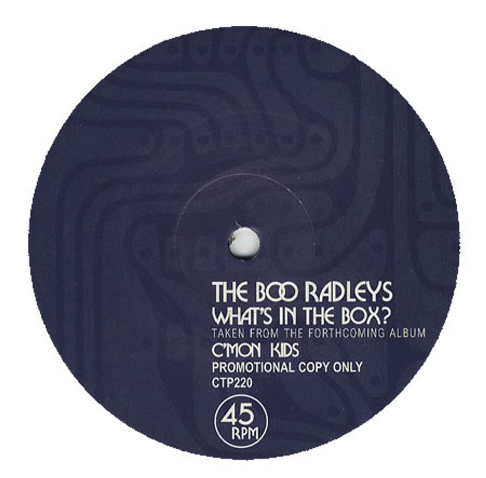 The Boo Radleys What's In The Box? UK Promo 12" vinyl single (12 inch record / Maxi-single) CTP220