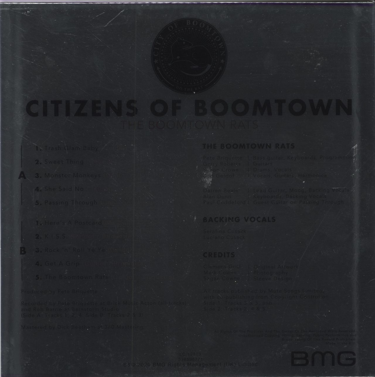 The Boomtown Rats Citizens Of Boomtown - Gold Vinyl + Metallic Sleeve UK vinyl LP album (LP record) 4050538596779