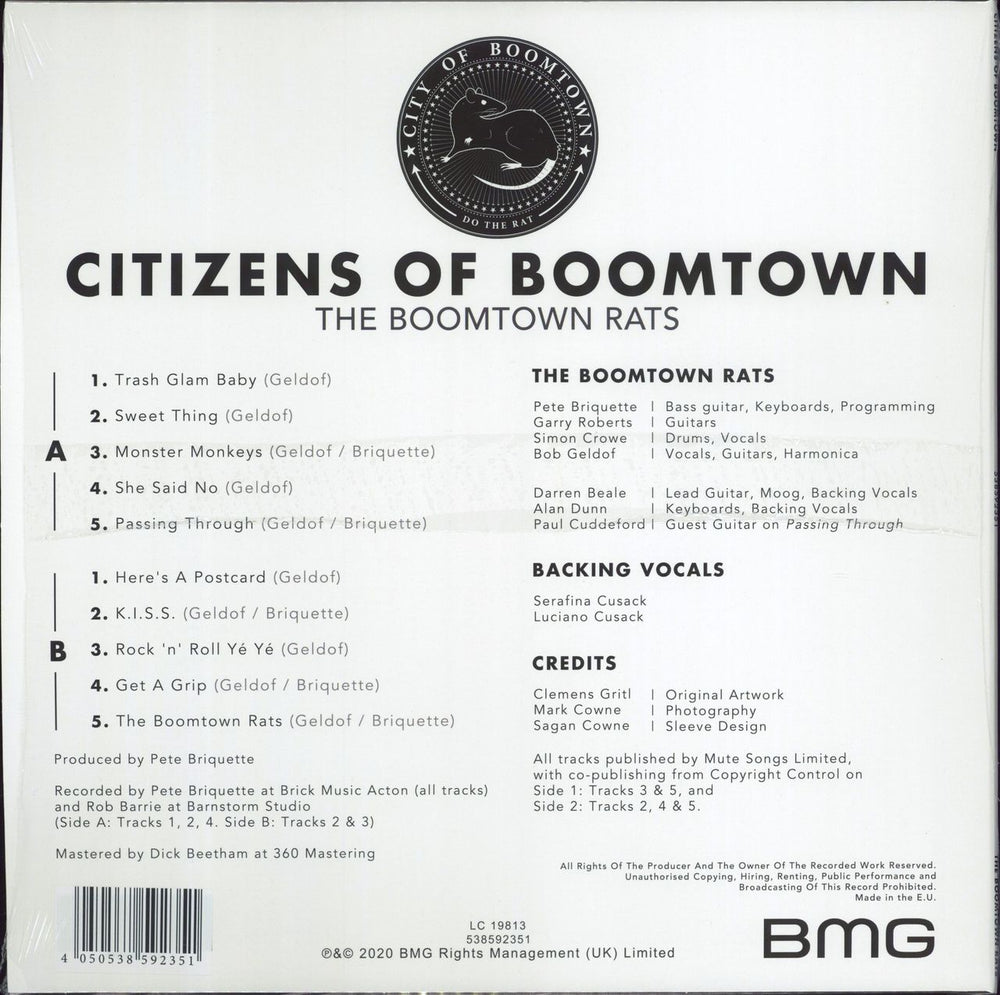 The Boomtown Rats Citizens Of Boomtown UK vinyl LP album (LP record) 4050538592351