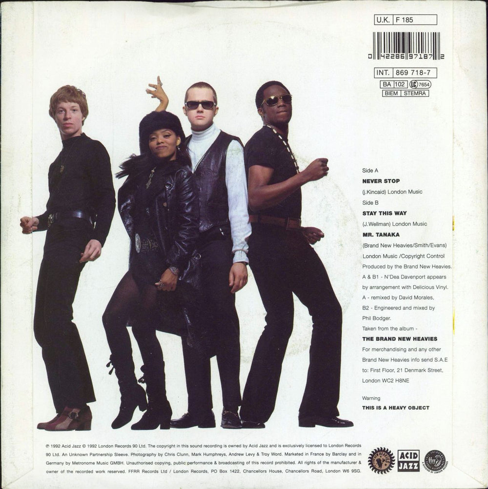 The Brand New Heavies Ultimate Trunk Funk EP UK 7" vinyl single (7 inch record / 45) 042286971872