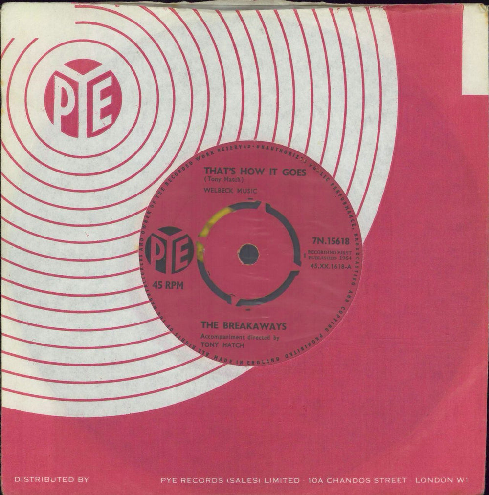 The Breakaways That's How It Goes UK 7" vinyl single (7 inch record / 45) 7N15618