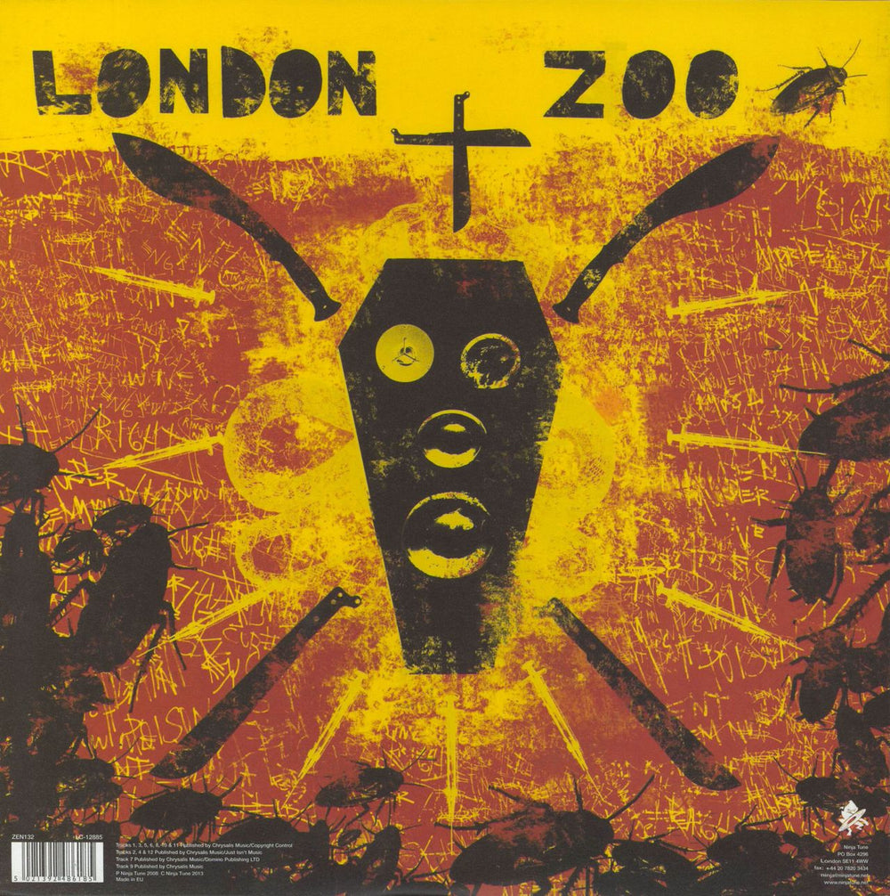 The Bug London Zoo - 180gm UK 3-LP vinyl record set (Triple LP Album)