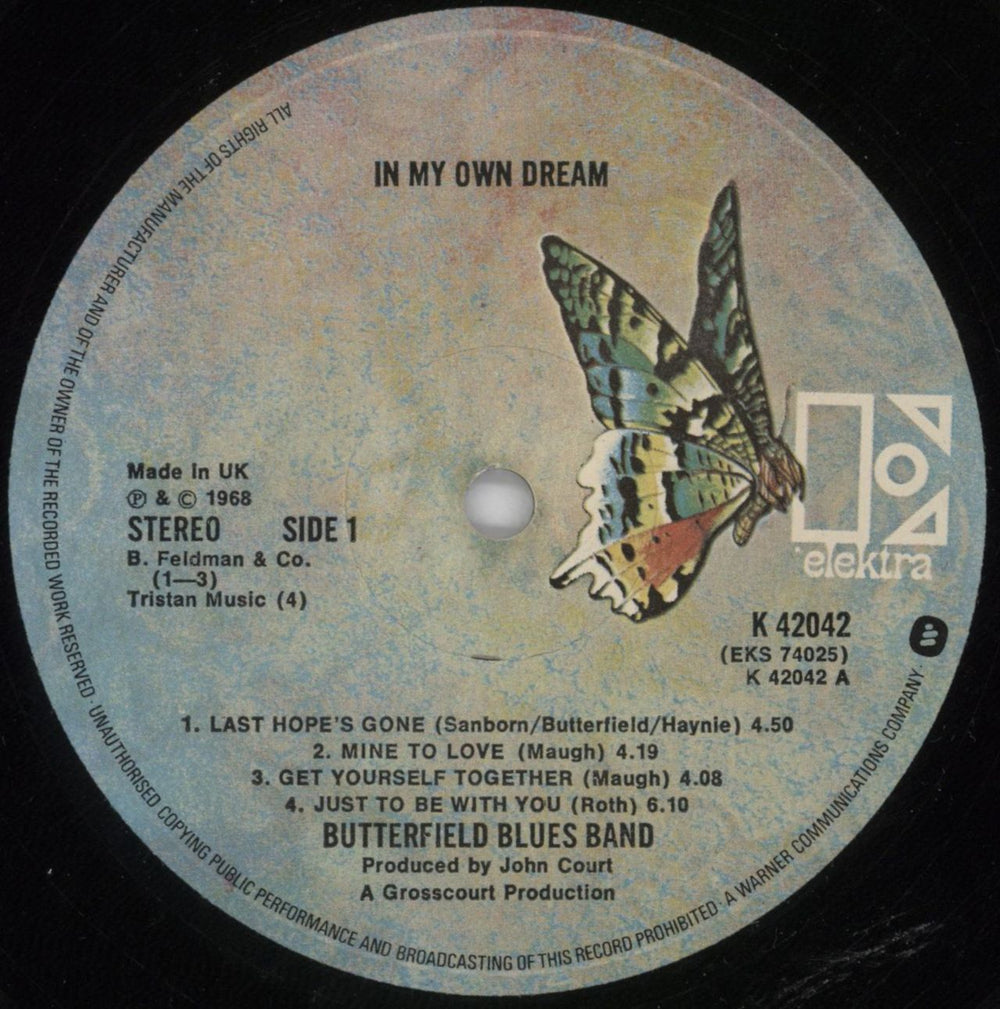 The Butterfield Blues Band In My Own Dream UK vinyl LP album (LP record) B8BLPIN819980