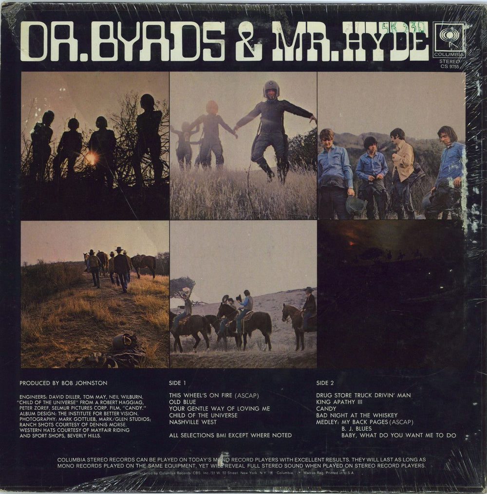 The Byrds Dr Byrds & Mr Hyde - 360 Sound Stereo US vinyl LP album (LP record)