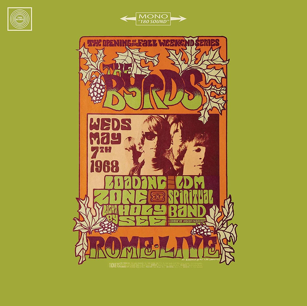 The Byrds Live In Rome 1968 - Sealed UK vinyl LP album (LP record) R&B62