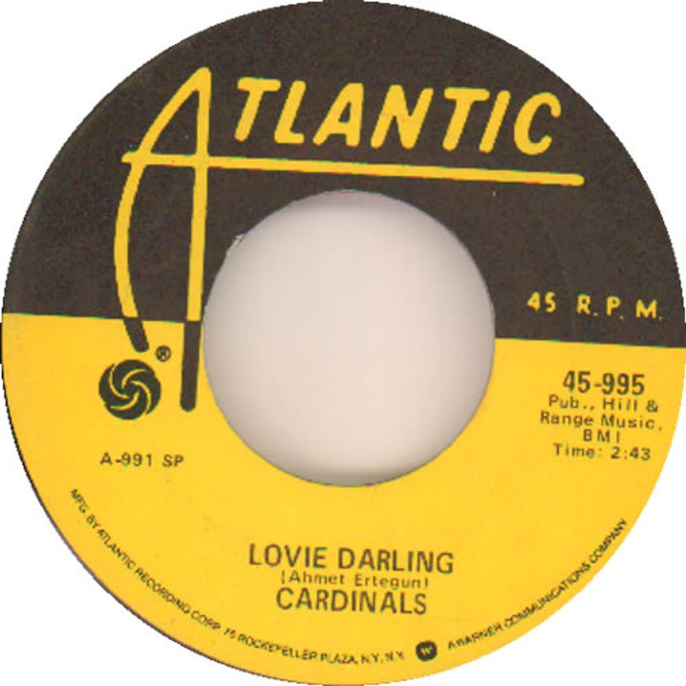 The Cardinals Lovie Darling US 7" vinyl single (7 inch record / 45) 45-955