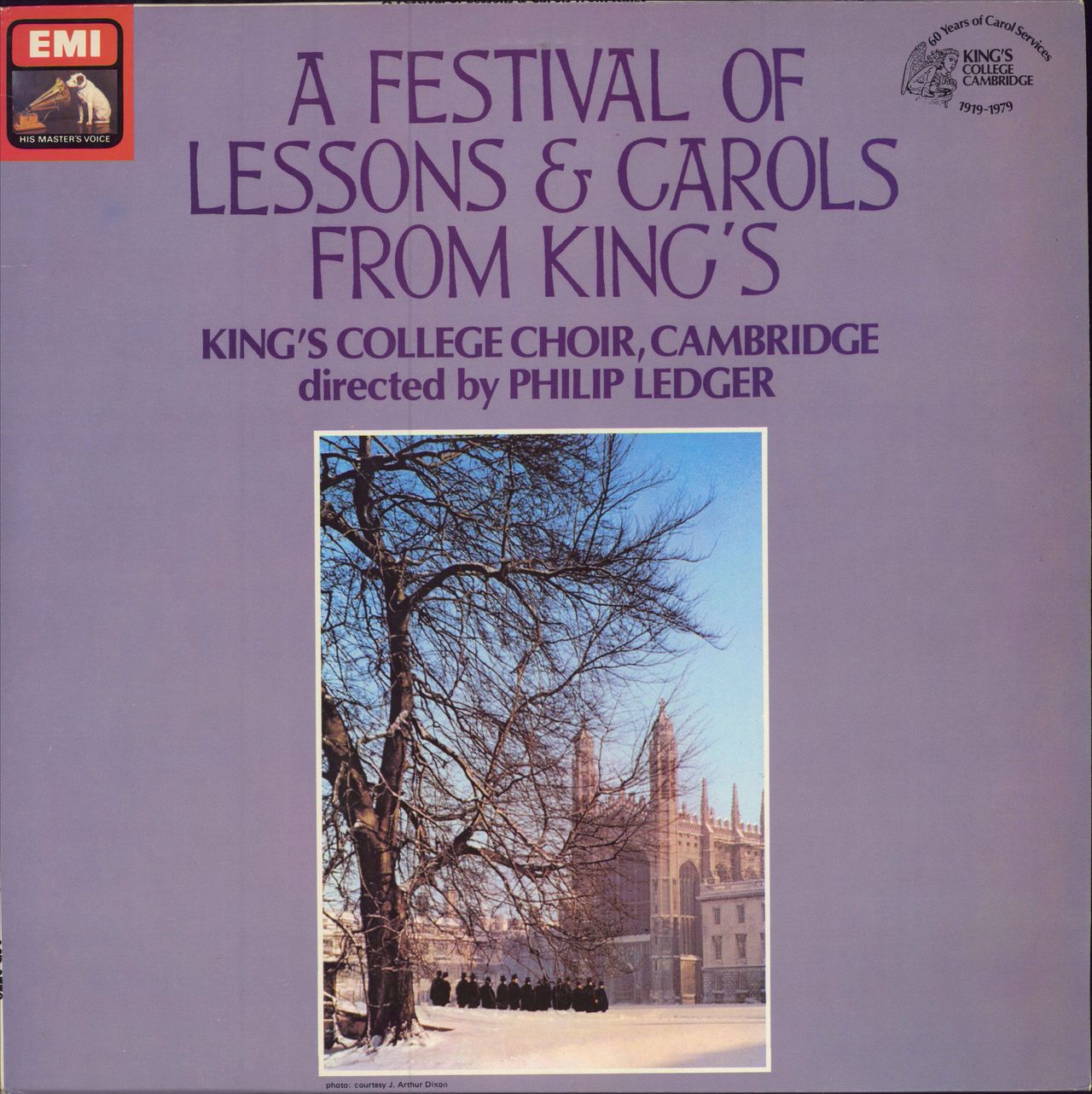 The Choir Of King's College, Cambridge A Festival Of Lessons And Carols From King's UK vinyl LP album (LP record) ASD3778
