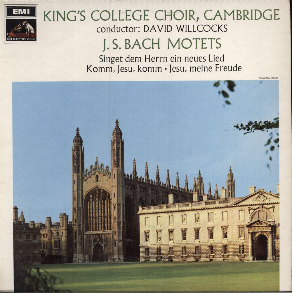 The Choir Of King's College, Cambridge J.S. Bach: Motets UK vinyl LP album (LP record) HQS1144