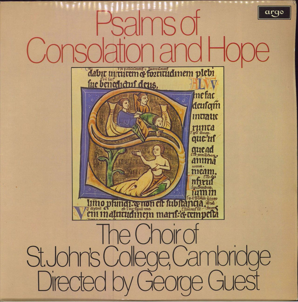 The Choir Of St. John's College, Cambridge Psalms Of Consolidation And Hope UK vinyl LP album (LP record) ZRG892