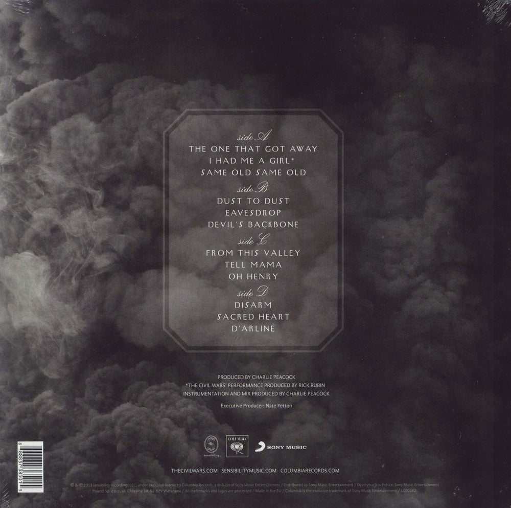 The Civil Wars The Civil Wars - 180 Gram Vinyl + CD - Sealed UK 2-LP vinyl record set (Double LP Album) 888837385015