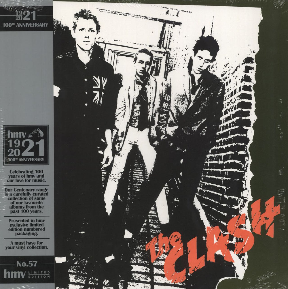 The Clash The Clash - HMV 100th Anniversary - Orange Vinyl UK vinyl LP album (LP record) 194398942117
