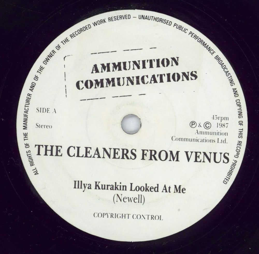 The Cleaners From Venus Illya Kuryakin Looked At Me UK 7" vinyl single (7 inch record / 45) JANGLE1