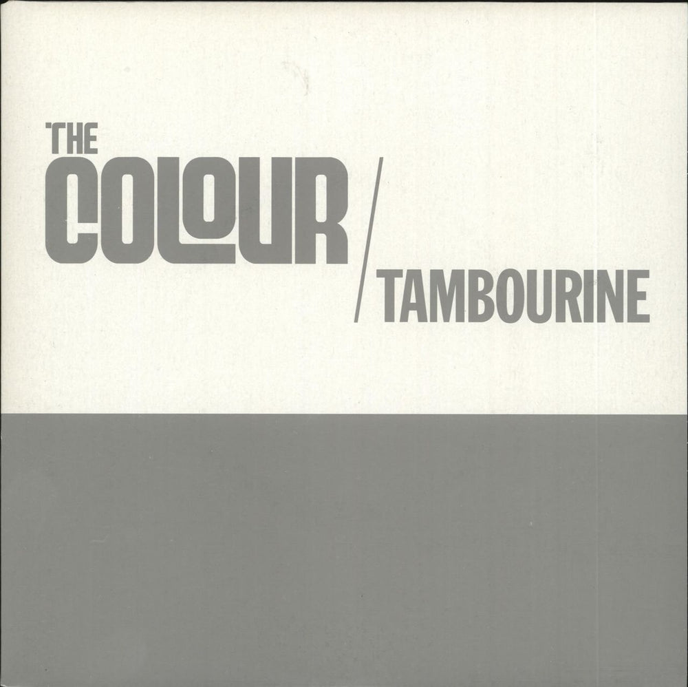 The Colour Tambourine - White Vinyl UK 7" vinyl single (7 inch record / 45) MMC0013