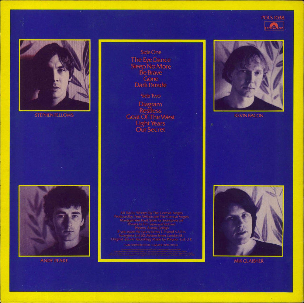 The Comsat Angels Sleep No More - EX UK vinyl LP album (LP record)