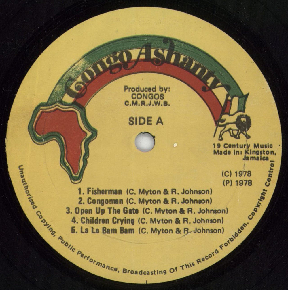 The Congos Heart Of The Congos Jamaican vinyl LP album (LP record) S8GLPHE800137