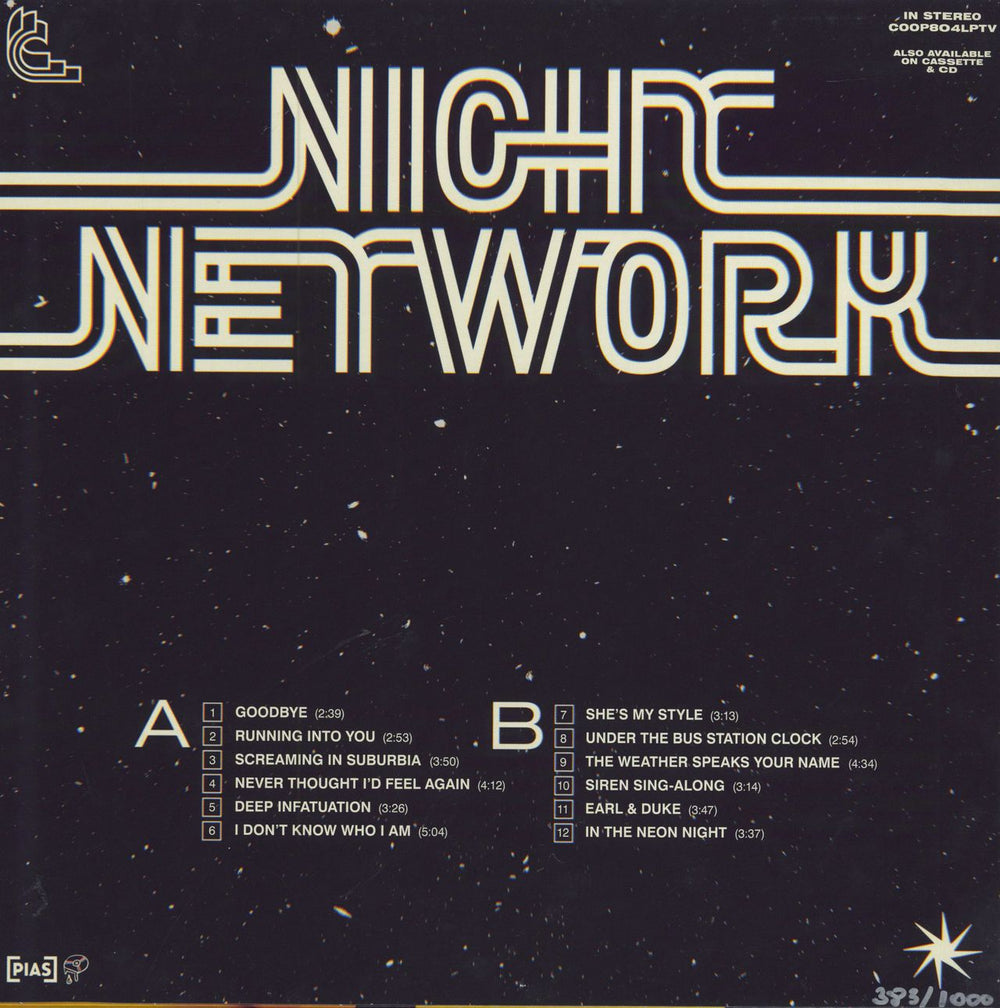 The Cribs Night Network - Tricolour Vinyl UK vinyl LP album (LP record)