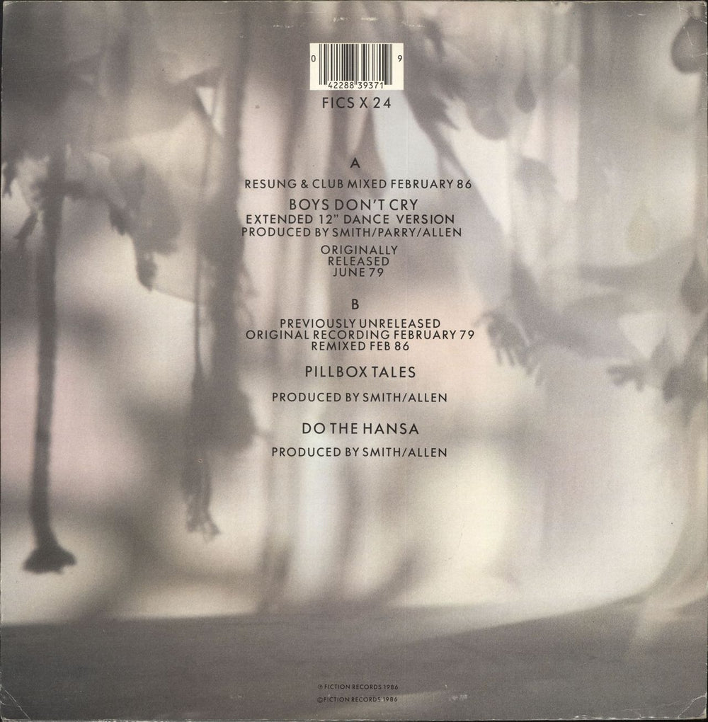 The Cure Boys Don't Cry (Extended 12" Dance Version) - EX UK 12" vinyl single (12 inch record / Maxi-single) 042288393719