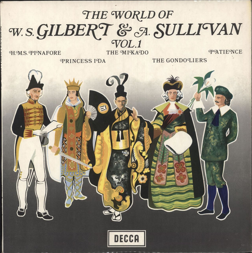 The D'Oyly Carte Opera Company The World Of W.S. Gilbert & A. Sullivan Vol. 1 UK vinyl LP album (LP record) SPA28