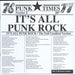 The Damned It's All Punk Rock + 7" - Limited Edition DAMNED sleeve UK vinyl LP album (LP record)