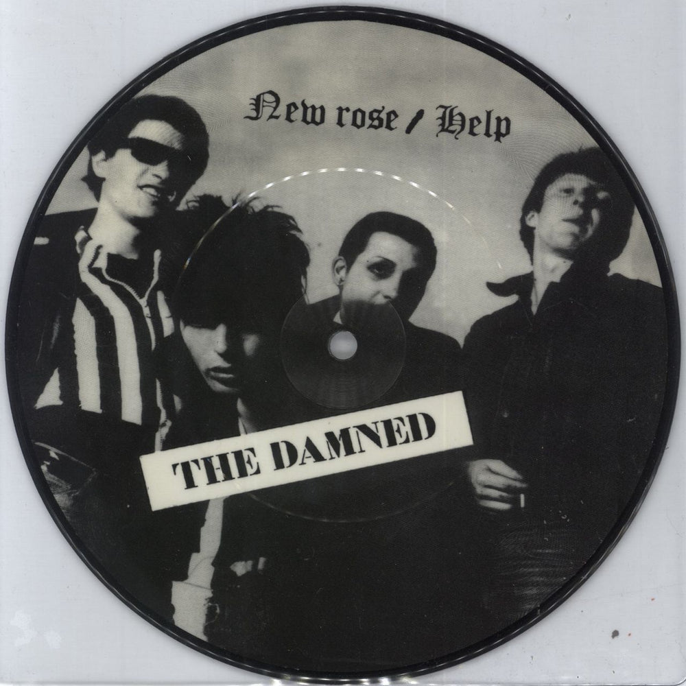 The Damned New Rose / Help Spanish 7" vinyl picture disc (7 inch picture disc single) 7149