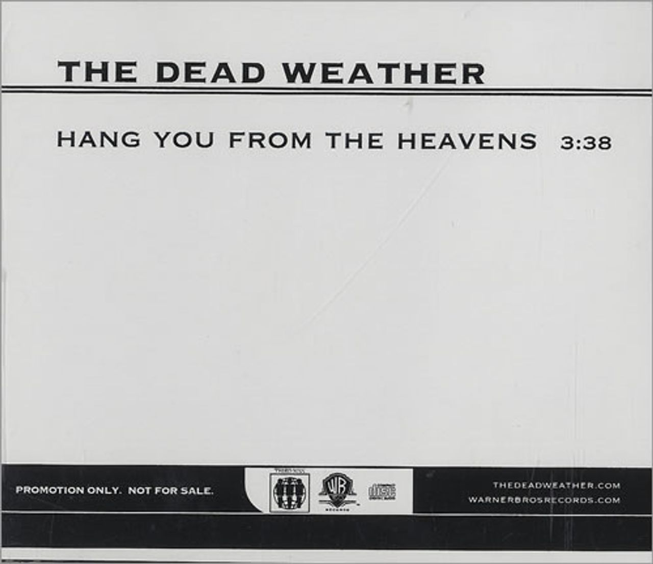 The Dead Weather Hang You From The Heavens US Promo CD single (CD5 / 5") PRO-CDR-519828