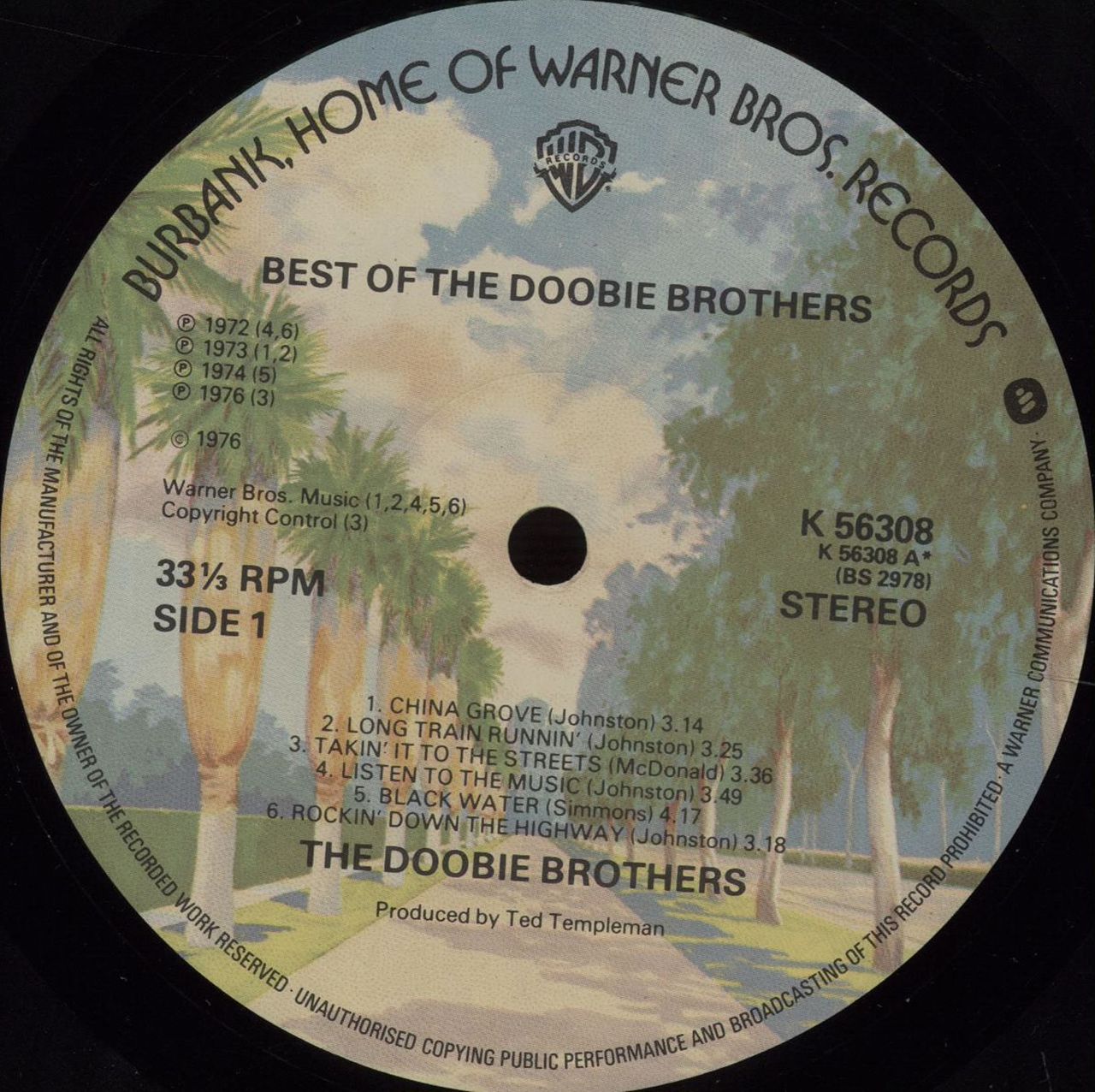 The Doobie Brothers Best Of The Doobies - 1st UK vinyl LP album (LP record) DOOLPBE445967