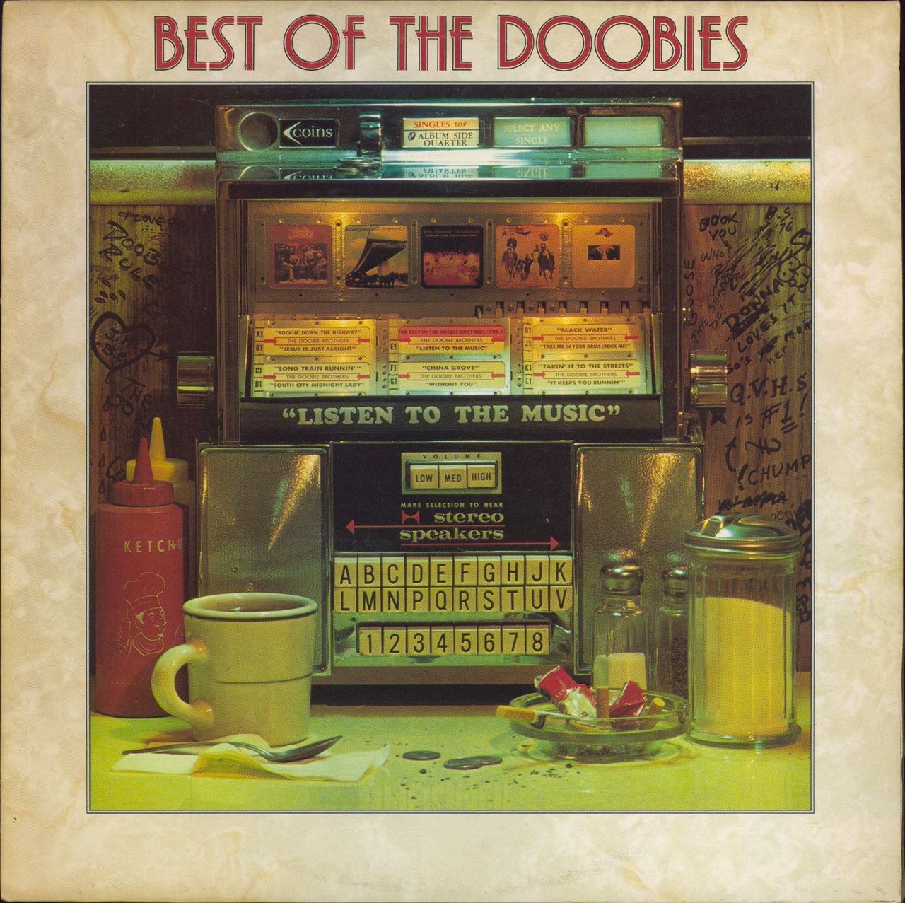 The Doobie Brothers Best Of The Doobies - 1st UK vinyl LP album (LP record) K56308
