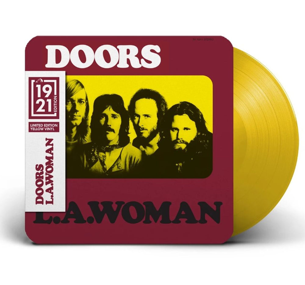 The Doors LA Woman: HMV 1921 - Yellow Vinyl - Sealed UK vinyl LP album (LP record) R175011