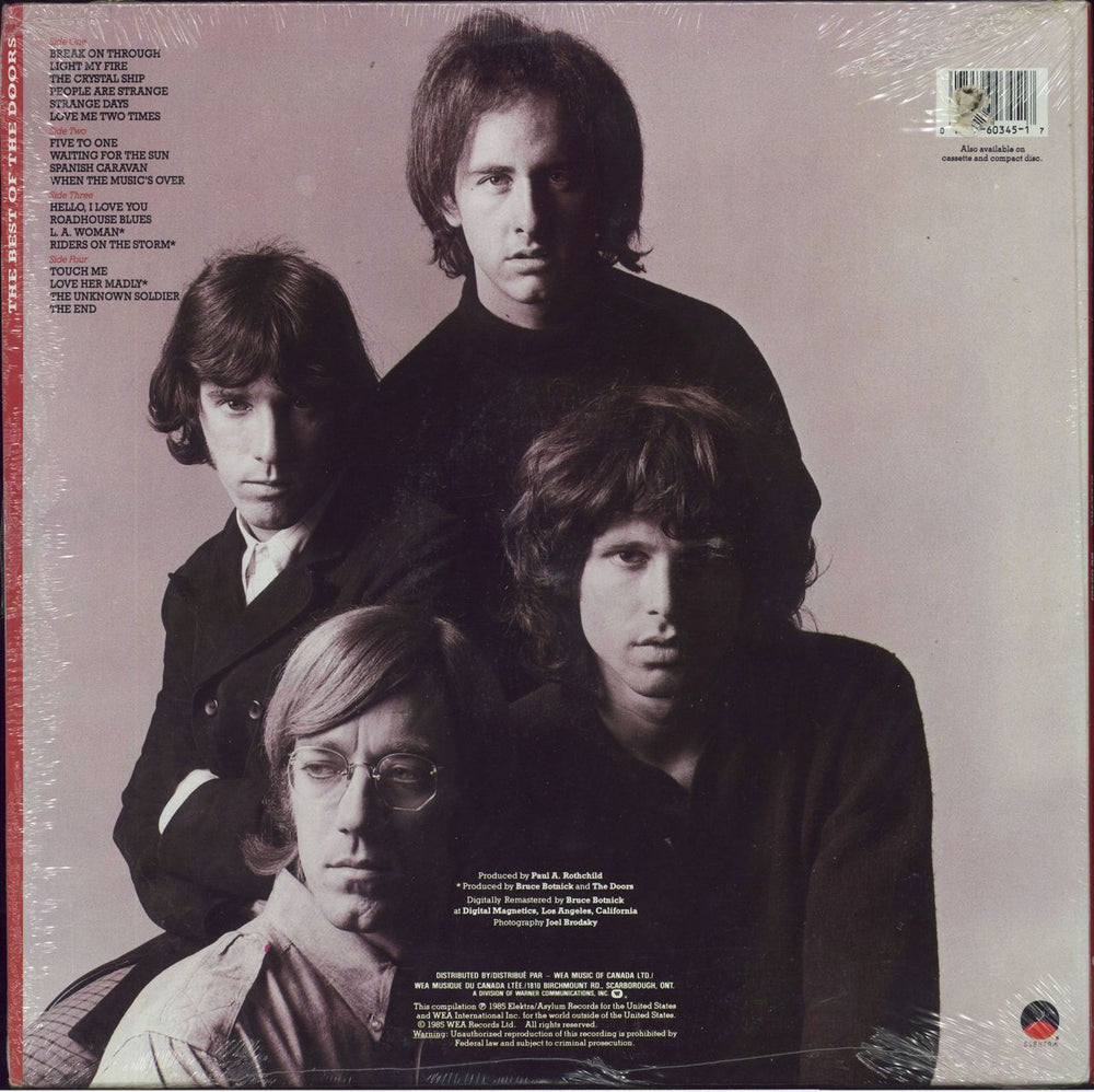 The Doors The Best Of The Doors Canadian 2-LP vinyl record set (Double LP Album) 075596034517