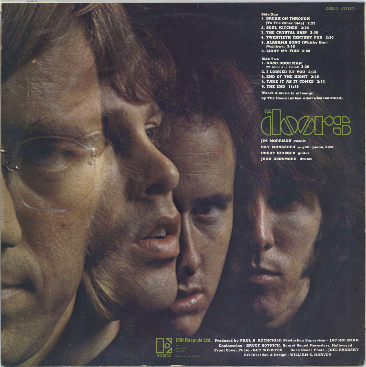 The Doors The Doors - Butterfly label - EX UK vinyl LP album (LP record)