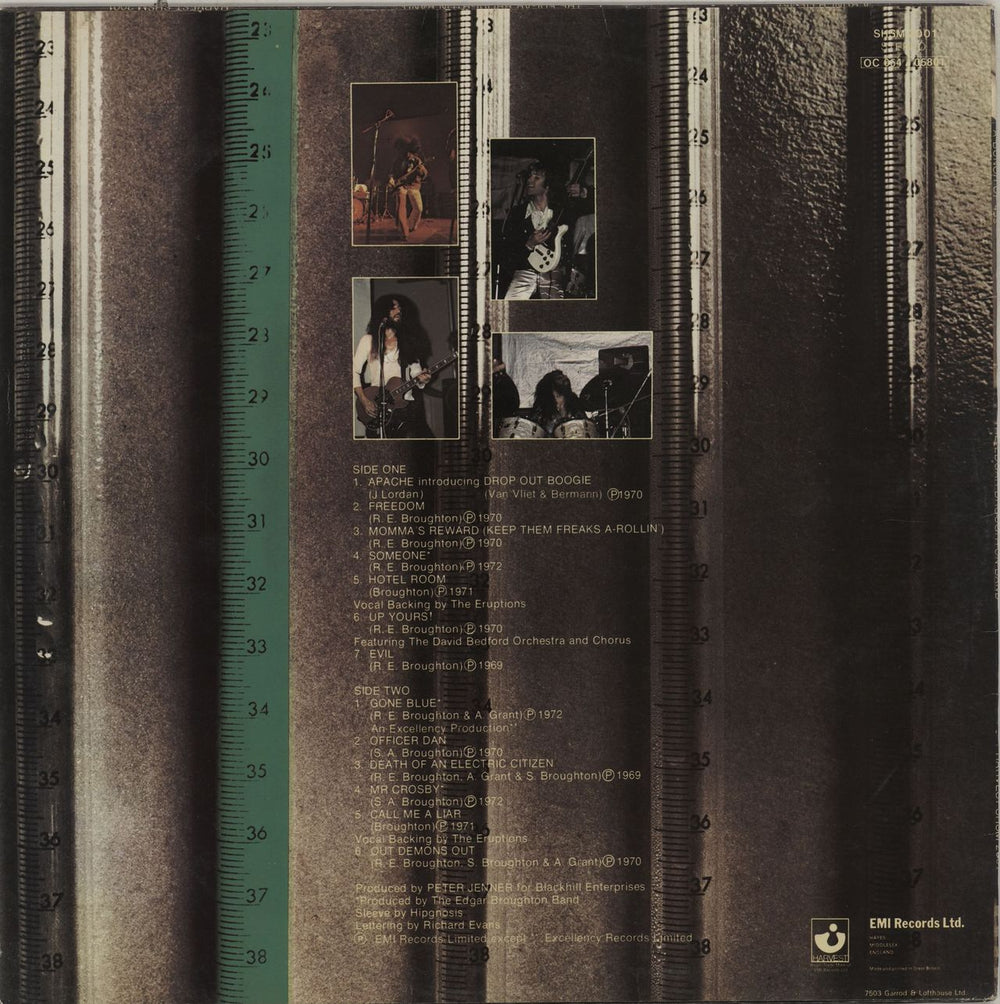 The Edgar Broughton Band A Bunch Of 45s - EX UK vinyl LP album (LP record)