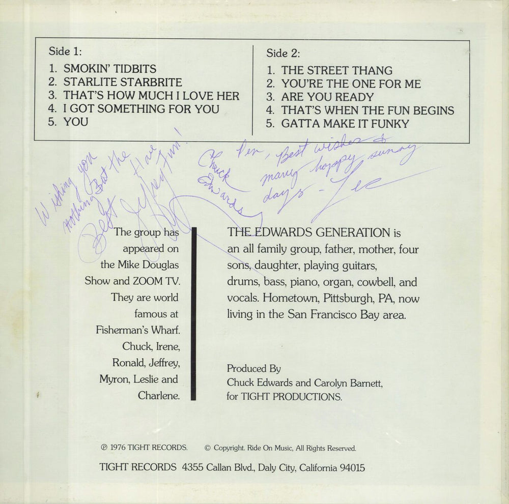 The Edwards Generation In San Francisco 