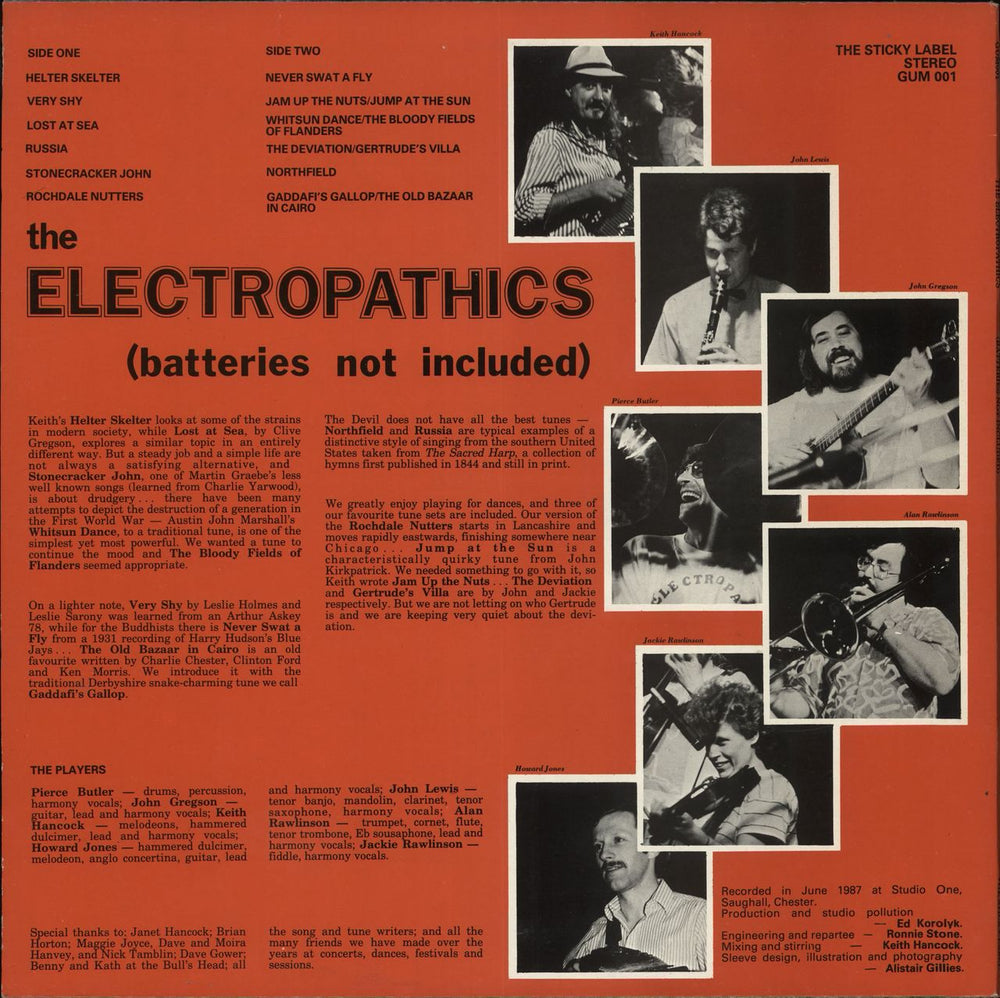 The Electropathics Batteries Not Included UK vinyl LP album (LP record)