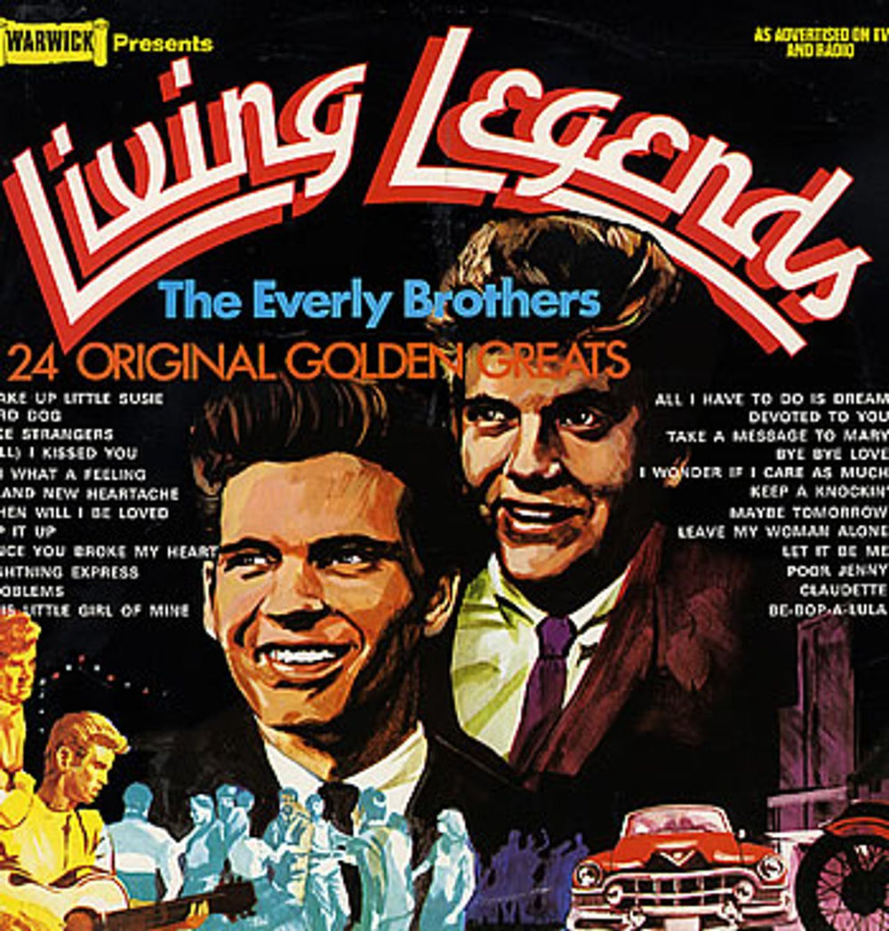 The Everly Brothers Living Legends: The Everly Brothers UK vinyl LP album (LP record) WW5027