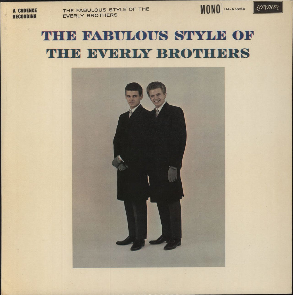 The Everly Brothers The Fabulous Style Of The Everly Brothers UK vinyl LP album (LP record) HA-A2266