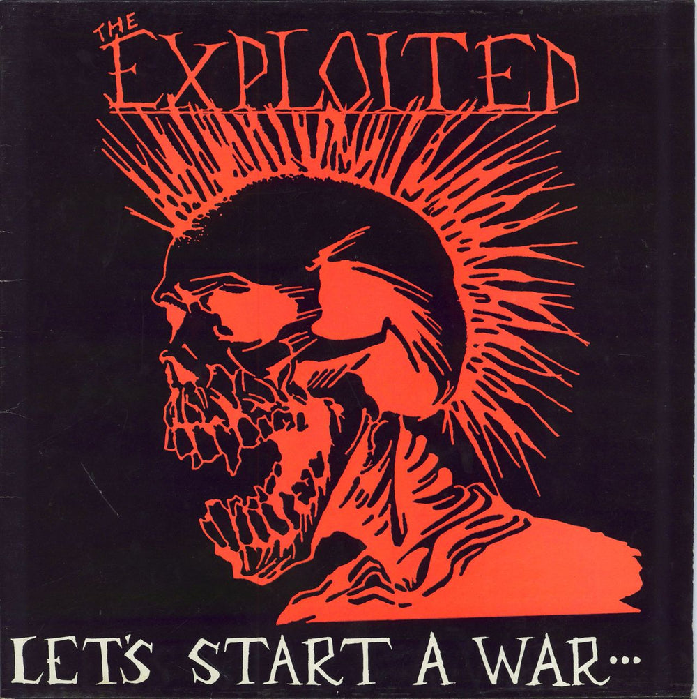 The Exploited Let's Start A War... ...Said Maggie One Day UK vinyl LP album (LP record) PAX18