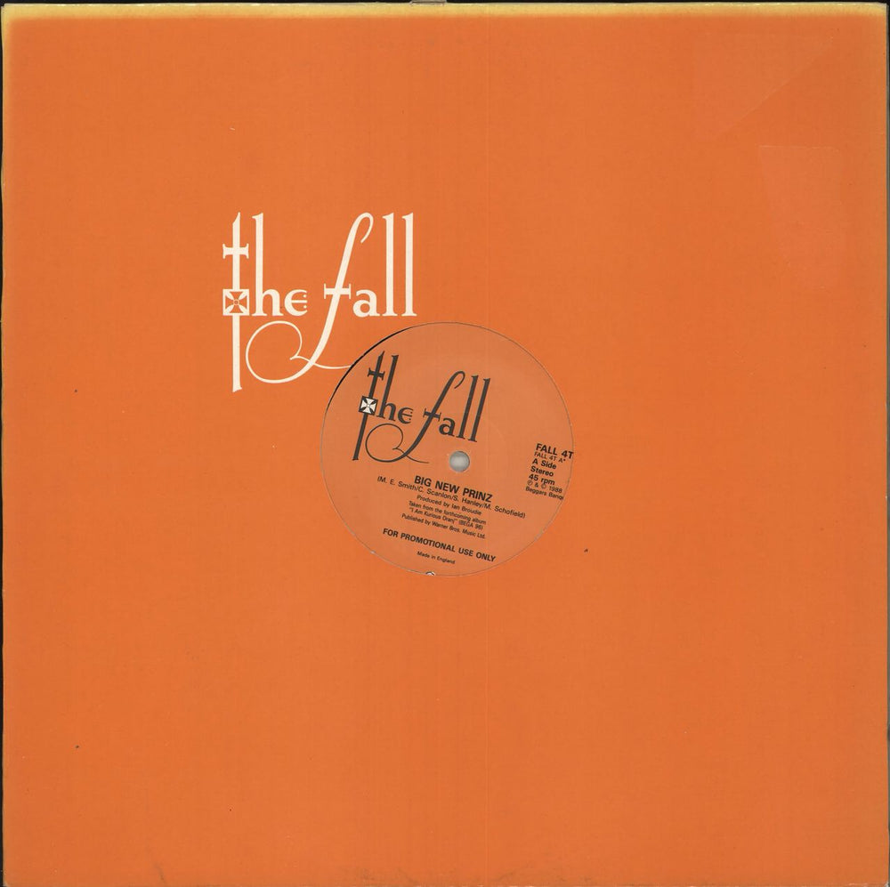 The Fall Big New Prinz UK Promo 12" vinyl single (12 inch record / Maxi-single) FALL4T