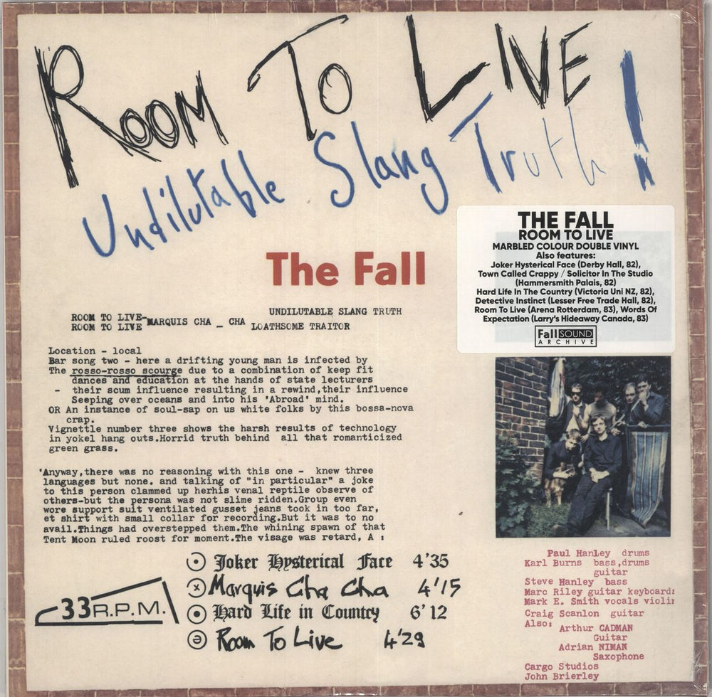 The Fall Room To Live - Brown Vinyl - Sealed UK 2-LP vinyl record set (Double LP Album) BREDD781