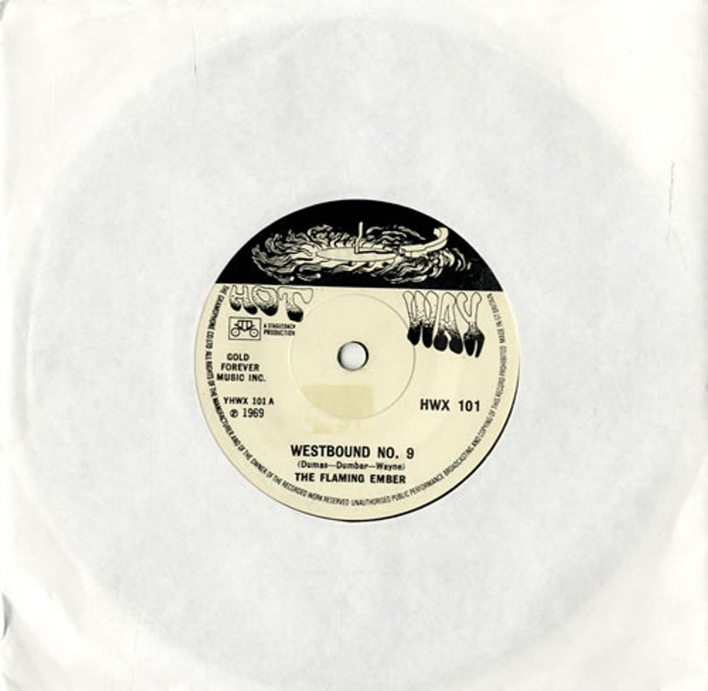 The Flaming Ember Westbound No. 9 UK 7" vinyl single (7 inch record / 45) HWX101
