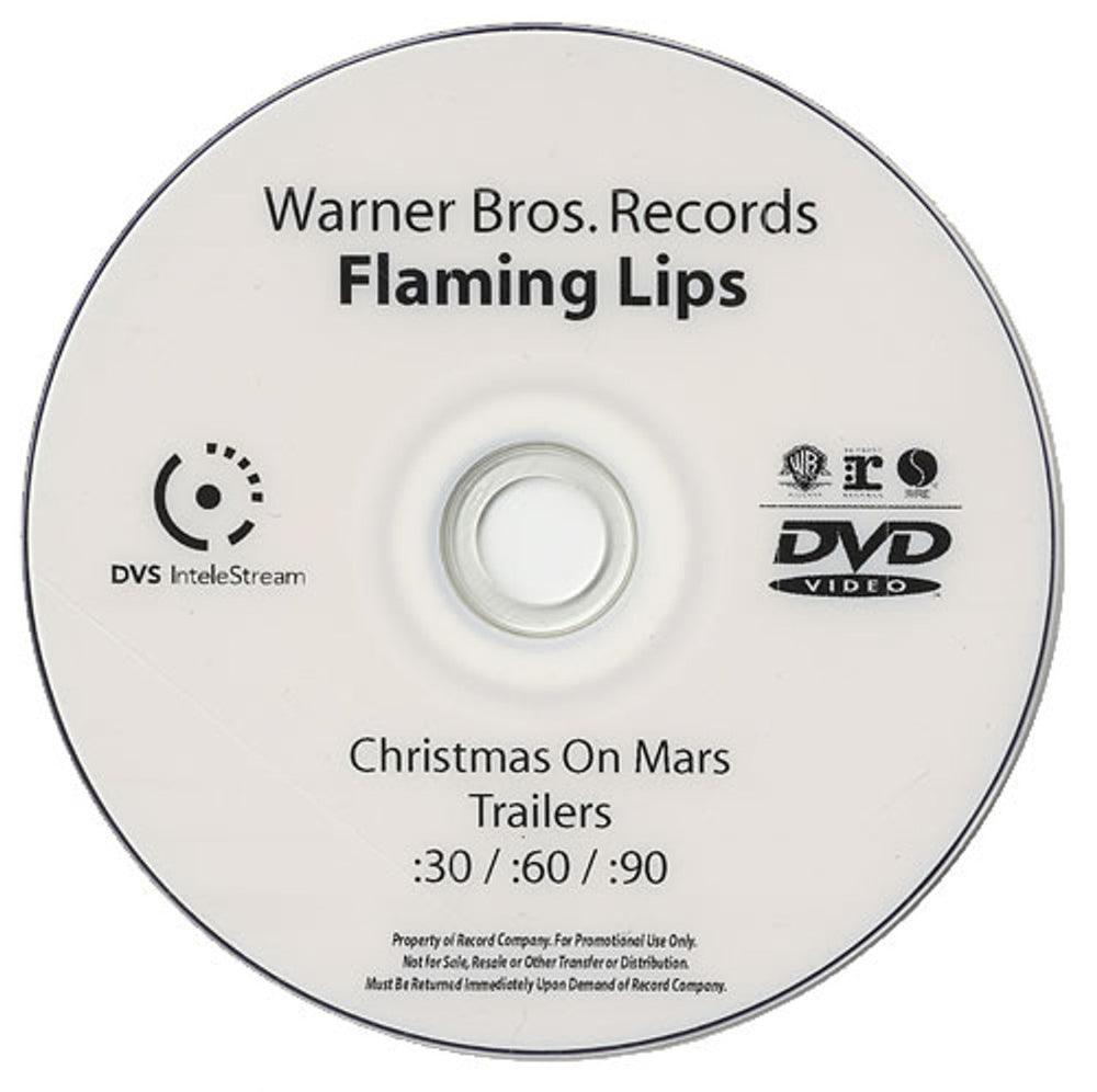 The Flaming Lips Christmas On Mars US Promo promo DVD-R DVD-R ACETATE SET