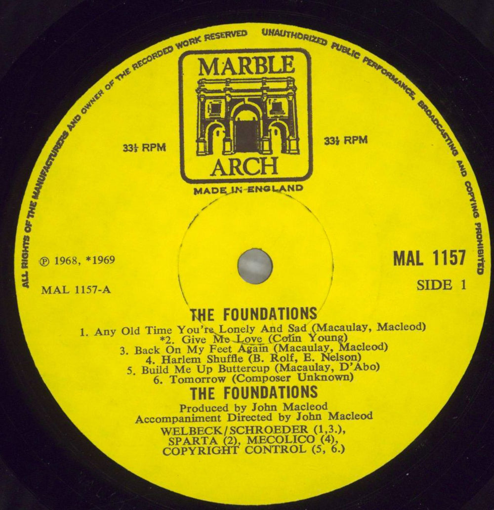 The Foundations The Foundations UK vinyl LP album (LP record) TFOLPTH825197