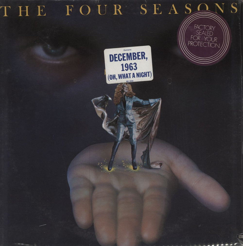 The Four Seasons Who Loves You - stickered shrink US vinyl LP album (LP record) BS2900