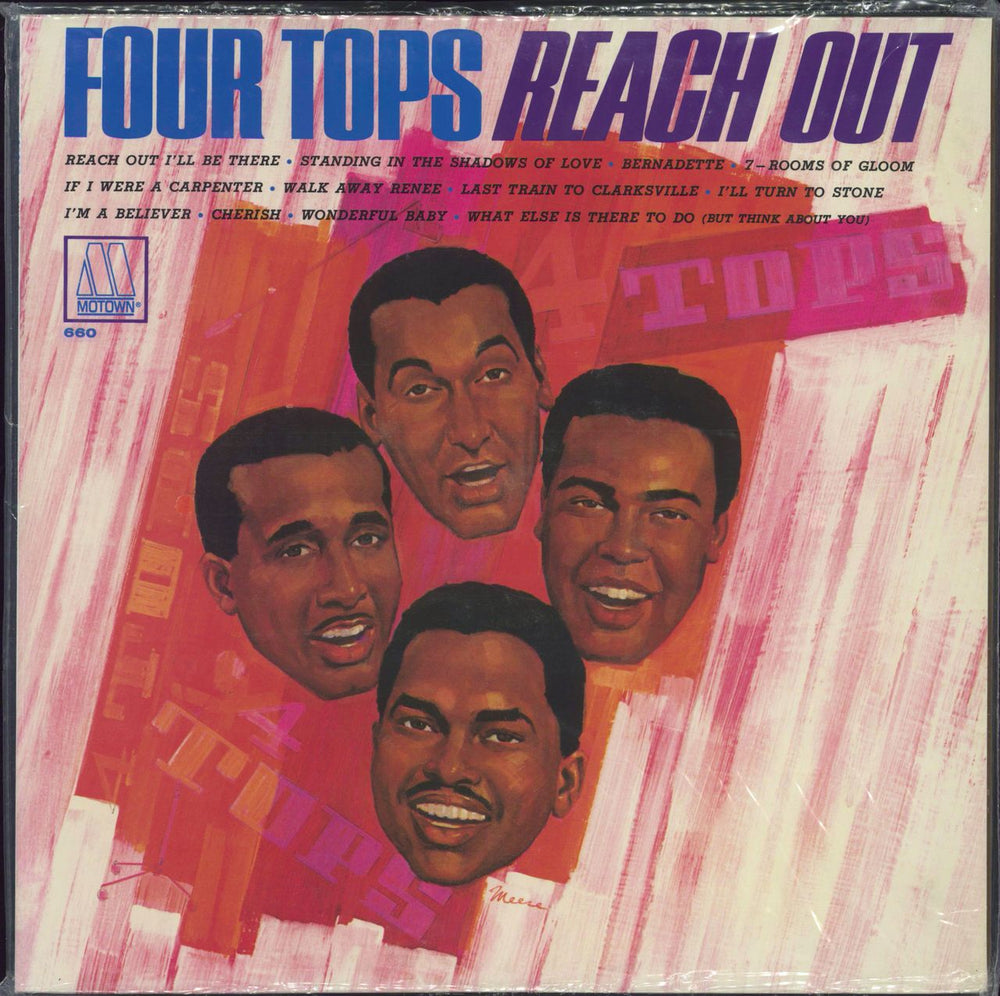 The Four Tops Reach Out US vinyl LP album (LP record) B0030923-01