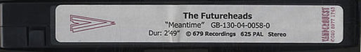 The Futureheads Meantime UK Promo video (VHS or PAL or NTSC) PROMO VIDEO