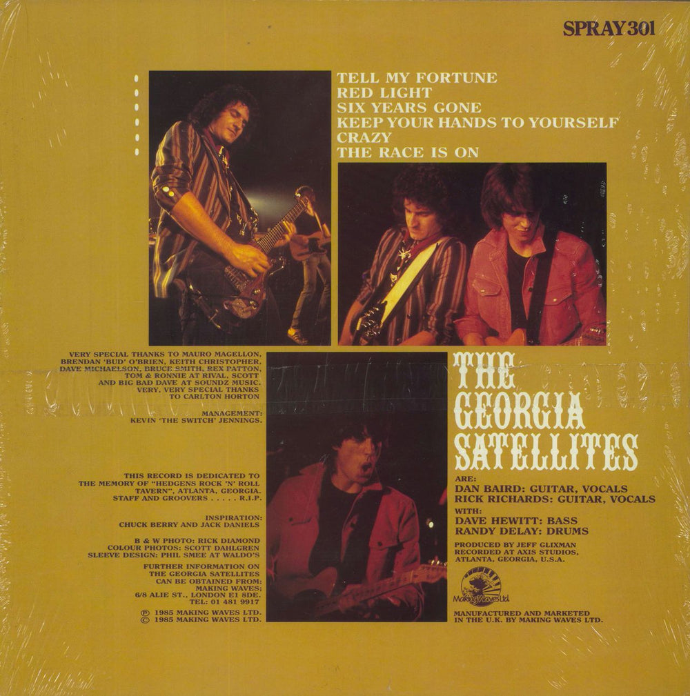 The Georgia Satellites Keep The Faith - stickered shrink UK vinyl LP album (LP record)