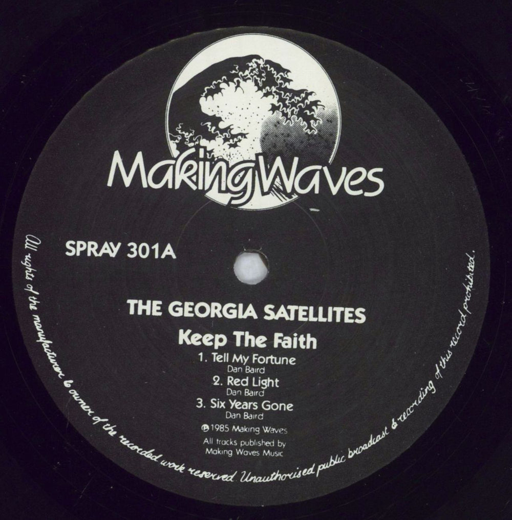 The Georgia Satellites Keep The Faith - stickered shrink UK vinyl LP album (LP record) GSALPKE828534