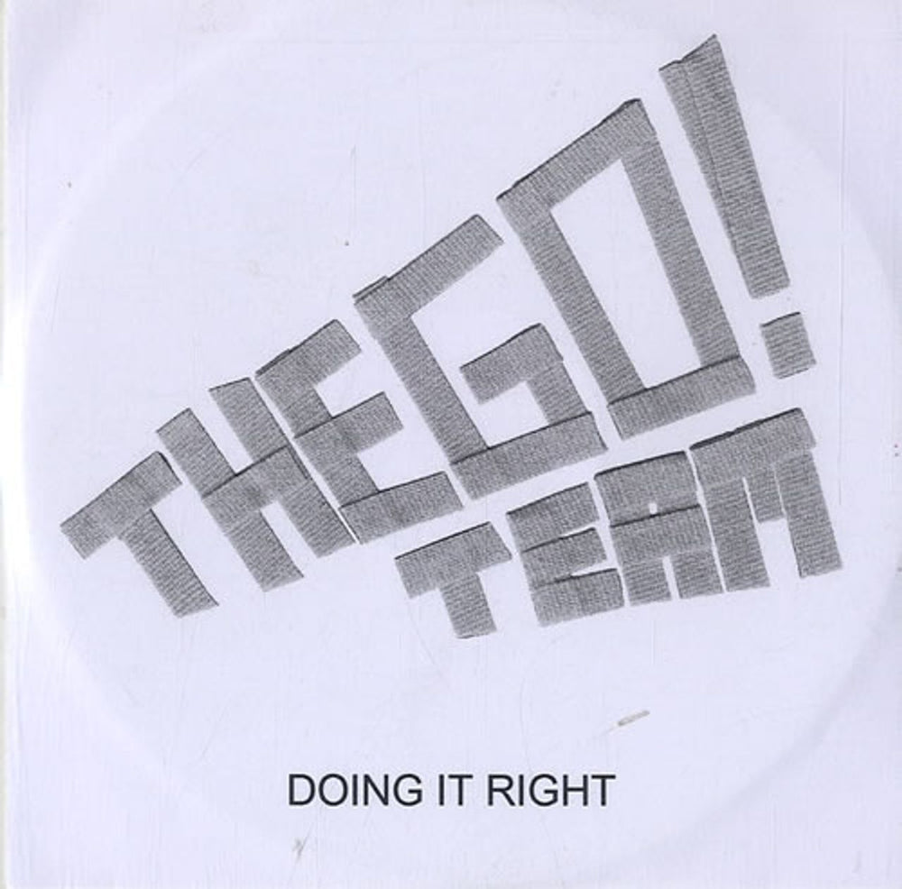 The Go! Team Doing It Right UK Promo CD-R acetate CD-R